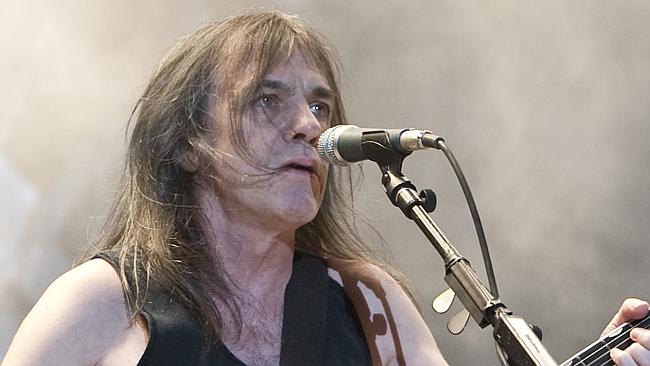 Malcolm Young from AC/DC plays ANZ Stadium, Homebush as part of their Black Ice Australia