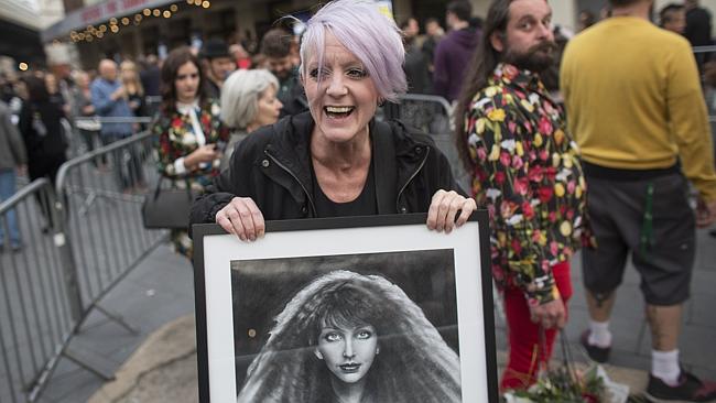 Fans arrive at the Hammersmith Apollo ahead of the second live performance by the singer