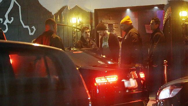 Justin Timberlake leaves Devilles Pad in Perth. Picture: Splash News