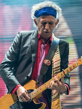 Mom. or pop ... Keith Richards on stage at the 2013 Glastonbury Festival. Picture: Ian Ga