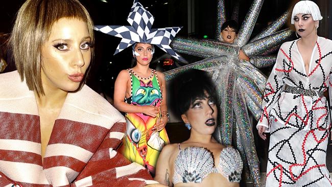 Look at me ... Lady Gaga streetwear. Pictures: Splash News