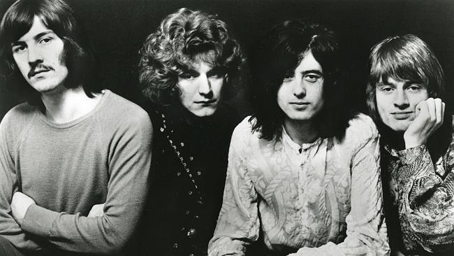 Led Zeppelin — John Bonham, Robert Plant, Jimmy Page and John Paul Jones. Picture: Suppli