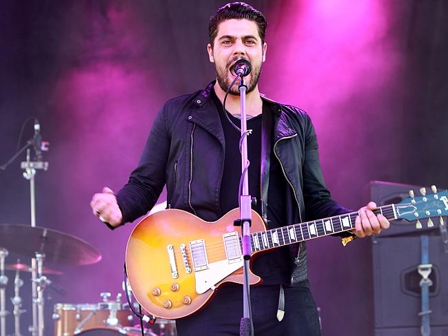 Live act ... Dan Sultan performs at Sunny Dayz music festival at Forgarty Park.