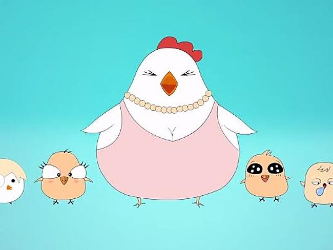 The weird animated chicken world of the C-Pop video.