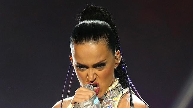 Katy Perry performs live at Perth Arena during her Prismatic World Tour. Picture: Paul Ka