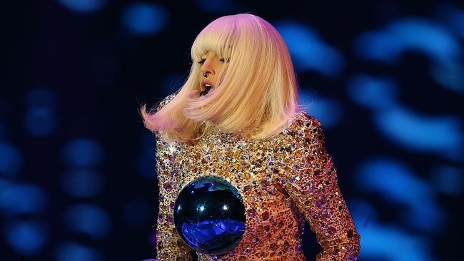 Two songs ... Lady Gaga was the only artist in the top 10 to appear twice. Picture: Paul