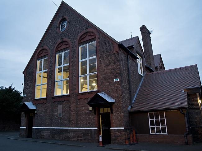 St Peter's Church Hall in Liverpool, UK where John Lennon and Paul McCartney met for the 