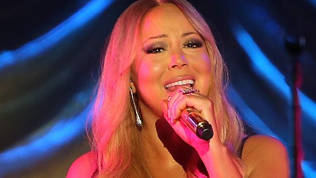 Flirty ... sashaying on stage, Mariah Carey was every inch the dazzling superstar. Pictur