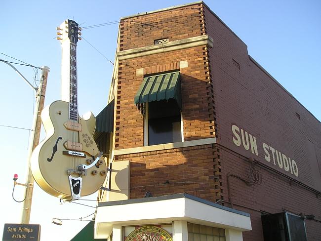 Legendary ... Memphis’ famous Sun Studios, where Johnny Cash and Elvis cut their first re