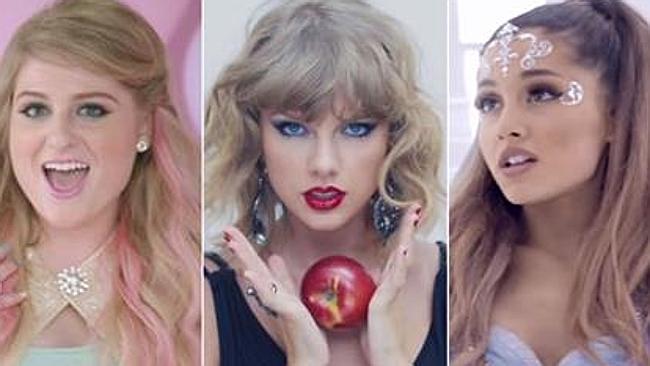 Meghan Trainor, Taylor Swift and Ariana Grande are just three of the artists that feature