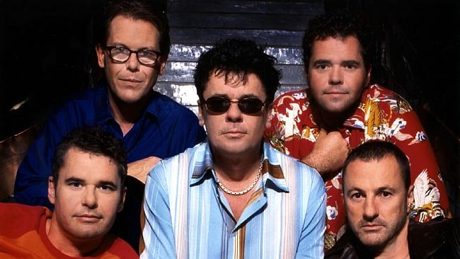 Garry Beers, Kirk Pengilly, brothers Jon, Tim and Andrew Farriss, members of the band INX