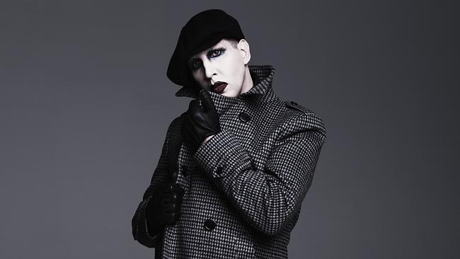 US rock singer Marilyn Manson for National Hit only.