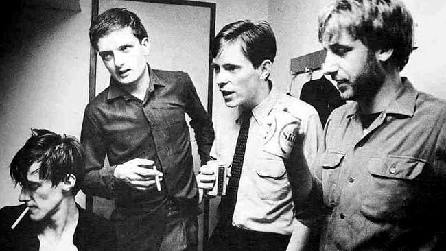 The early days: Joy Division with singer Ian Curtis, who died in 1980.