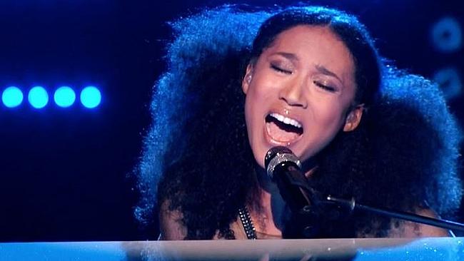 Strange song ... Judith Hill during her time on the US version of The Voice. Picture: You