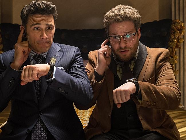 Franco dissed ... James Franco, left, as Dave and Seth Rogen as Aaron in The Interview. P