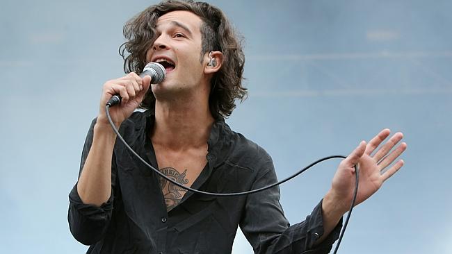 Not your average boy band ... Matthew Healy from The 1975 at Splendour in the Grass last