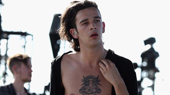 Are they or aren’t they? ... Matt Healy from The 1975. Picture: Frazer Harrison/Getty Ima