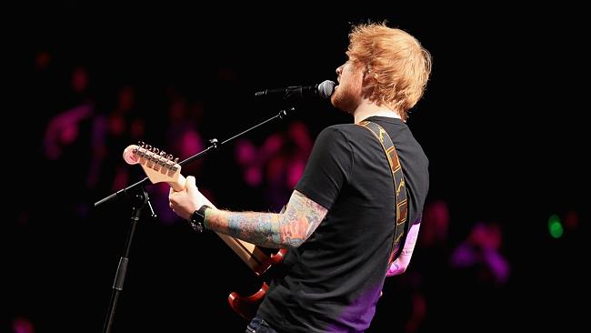 One man band ... Ed Sheeran is the first solo/one instrument act to tour Aussie arenas si