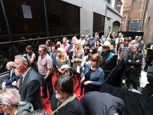 Friends, family and music industry on hand to witness the honour. Picture: Alex Coppel.