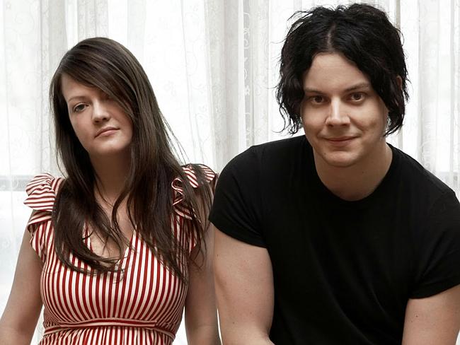 Band ... The White Stripes frontman Jack White with drummer Meg White. Picture: Supplied