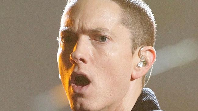 Not happy: Eminem is taking New Zealand’s National Party to court for using one of his so