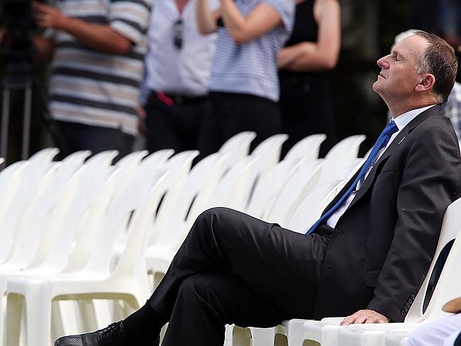 Trying to stay Zen: The song helped Prime Minster John Key get re-elected last year. Pict