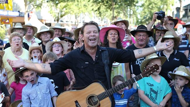 Country king ... The beloved music star has been going to Tamworth Country Music Festival