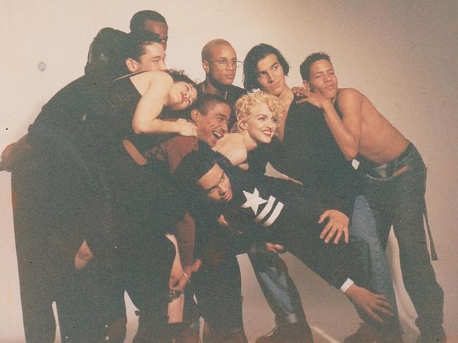 Madonna with dancers on the Blonde Ambition tour. Source: Salim “Slam” Gauwloos