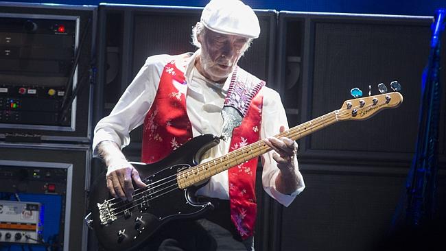 On the mend ... John McVie has bounced back from a cancer diagnosis to hit the road again