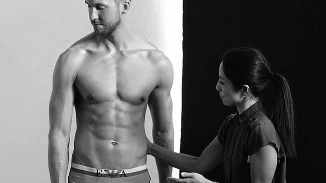 A ripple that turned into a tsumani ... Calvin Harris shared this behind-the-scenes shot 