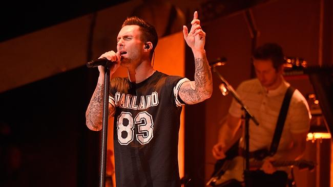 Adam Levine got a little carried away on stage during a concert in Toronto.