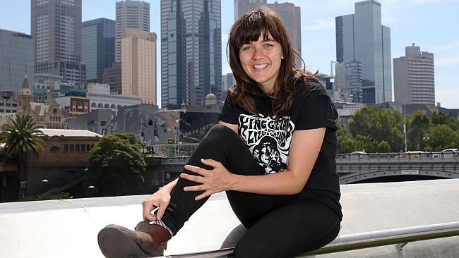 Melbourne indie music artist Courtney Barnett pictured in Southbank, Melbourne. Picture:
