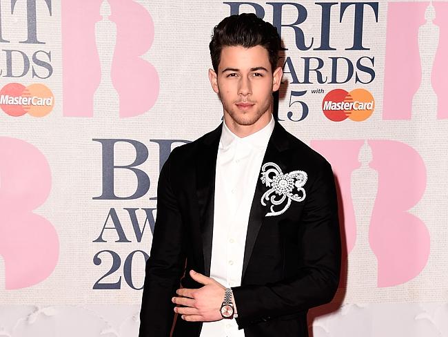 Nick Jonas at the 2015 Brit Awards.