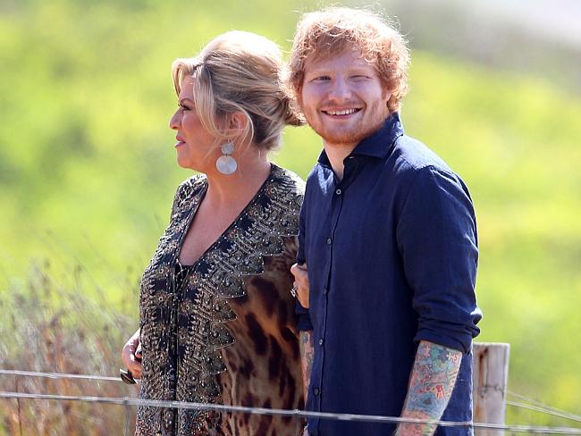 Too tattooed ... Sheeran jokes his extensive body art would rule him out of acting roles.