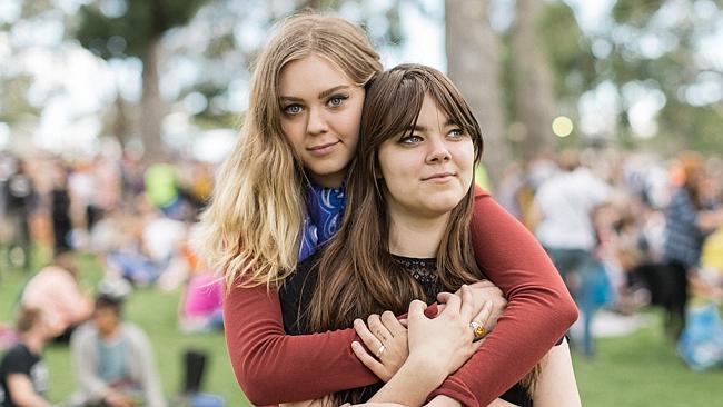 Sister Ledge. Johanna and Klara Söderberg from First Aid Kit at Golden Plains Music Festi