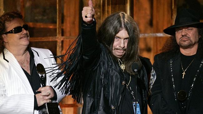 Having fun ... a 2006 photo shows (from left) Billy Powell, Bob Burns and Gary Rossington
