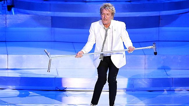 Showman ... Rod Stewart left the crowd wanting more. Picture: Richard Dobson