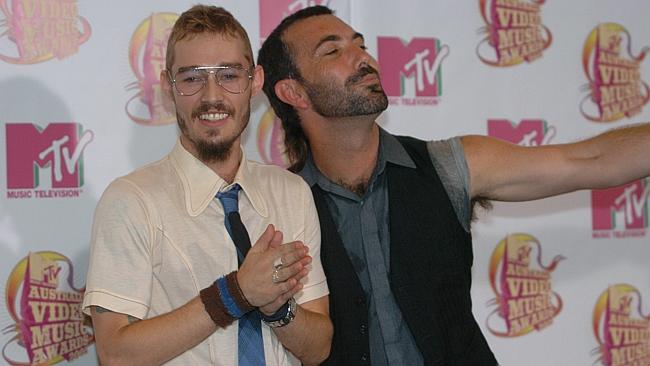 Music mates ... Daniel Johns and Paul Mac formed The Dissociatives and also worked togeth