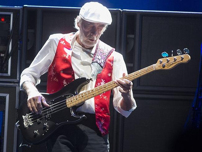 All about the bass ... pictured last month, John McVie is fighting fit and back on stage.