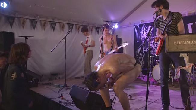 Fat White Family on stage. Pic: Youtube