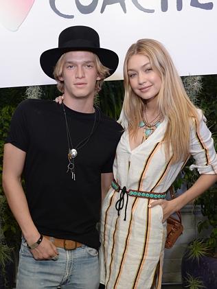 BYO style ... Singer Cody Simpson (L) and model Gigi Hadid at the Official H & M Loves Co