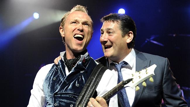 Live gold ... Gary Kemp and Tony Hadley and the band are winning critics over with their
