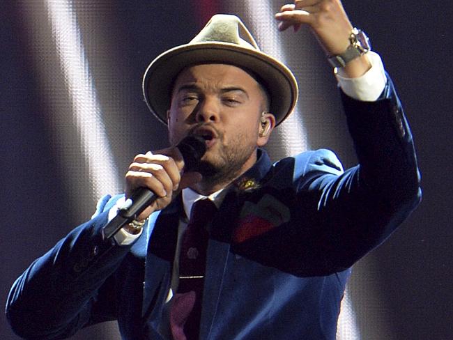 Guy Sebastian performs the song 'Tonight Again' during the final of the Eurovision Song C