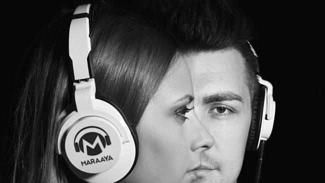 Wired for sound ... Yes we get it Maraaya. You like headphones. And Abba poses. Picture: 