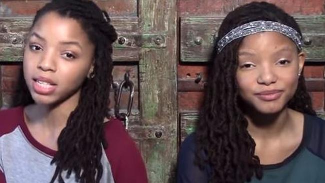They got talent ... Chloe Bailey and Halle Bailey sing Pretty Hurts by Beyonce. Picture: 