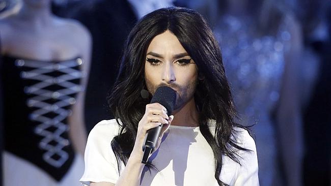 Conchita Wurst from Austria performs during the first semi-final of the Eurovision Song C
