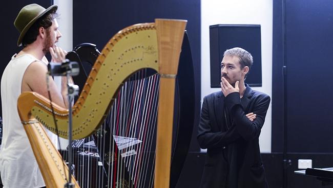 Unconventional band ... Johns enlisted harpist Jake Meadows for his new-look live band. P