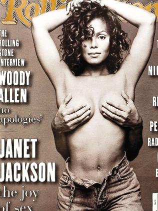 Height of fame ... Janet Jackson and her infamous Rolling Stone cover. Picture: Supplied