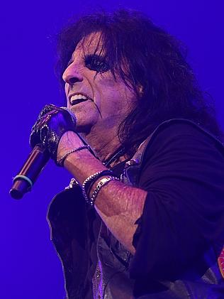 Alice Cooper in action. Pic: Marc Robertson