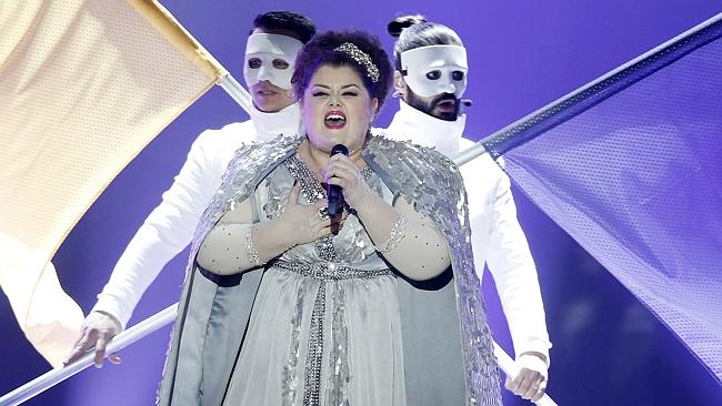 Crowd favourite ... Bojana Stamenov from Serbia is through to Saturday’s Eurovision final